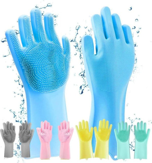 Silicon Washing Gloves for kitchen