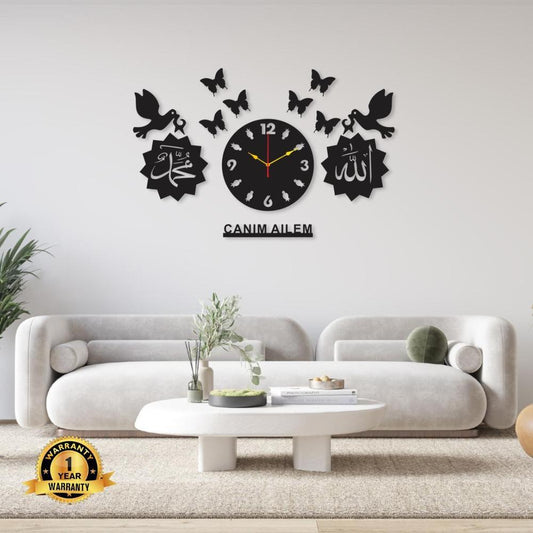 Beautiful MDF Wood Wall Clock